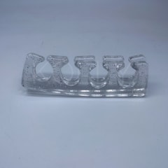Separador de dedos transparente pedicure
