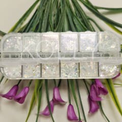 Decoración Flakes 12 colores Tornasol