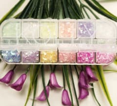 Decoración Flakes 12 colores Fluor