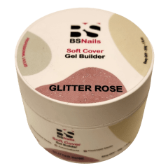 Gel Builder Soft Cover BS Nails Glitter Rose