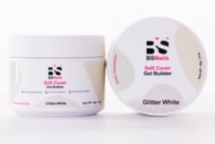 Gel Builder Soft Cover BS Nails Glitter White