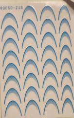 sticker francesa celeste