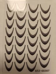 sticker con pegatina francesa negro