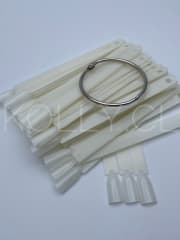 Muestrario Argolla Cuadrado hueso