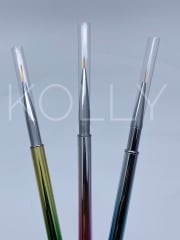 Kit 3 pinceles liner holograficos