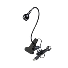 Lampara UV/Led mini portátil clip black