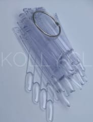 Muestrario Argolla Almendra Transparente