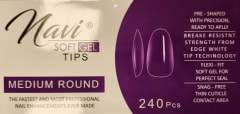 Tips Soft Gel Medium Round