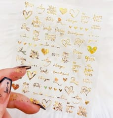 sticker B235 gold