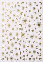 sticker 3D gold JO-2438