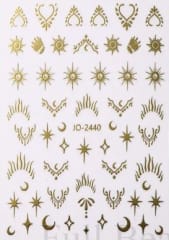 sticker 3D gold JO-2440