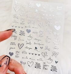 sticker B235 silver