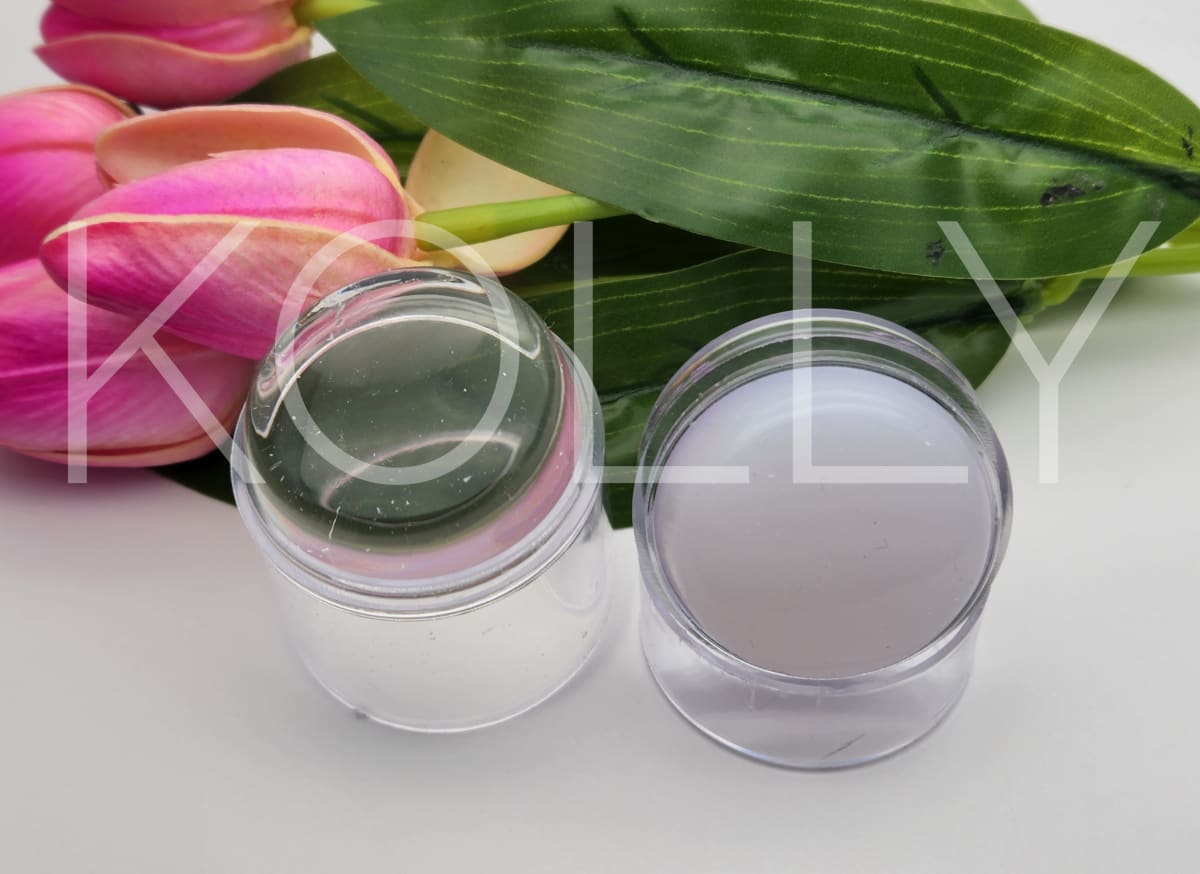 Timbre Estampador Doble Lila 0