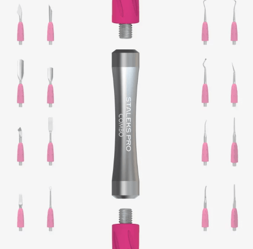 Mango Plateado para Repujador de Cutículas STALEKS UNIQ 10 – Compatible con Puntas Intercambiables2