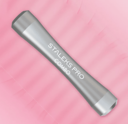 Mango Plateado para Repujador de Cutículas STALEKS UNIQ 10 – Compatible con Puntas Intercambiables 0