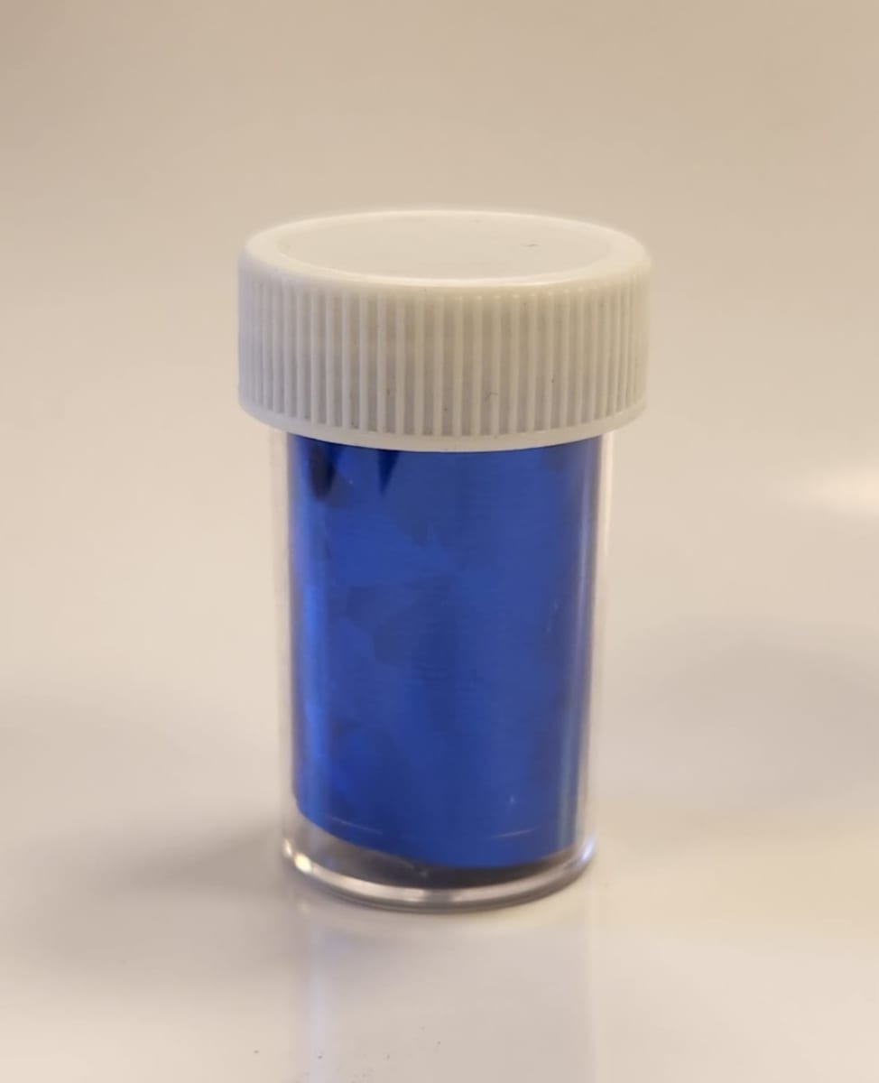 Papel Foil 1mt azul 0