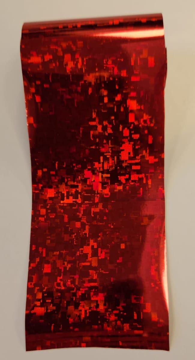 Papel Foil 1mt rojo2