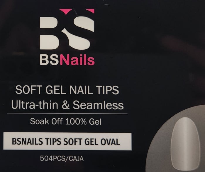 Tips Soft Gel BS Nail Oval 0
