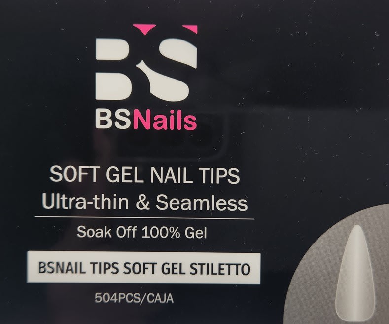 Tips Soft Gel BS Nail Stiletto 0