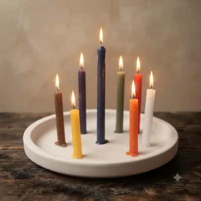 velas de colores