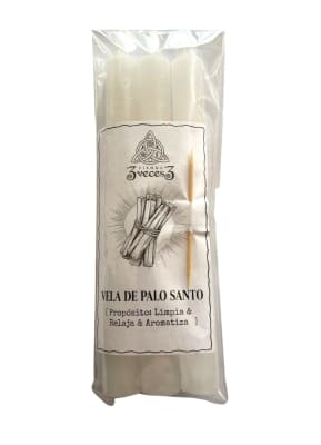 3 Velas Esotéricas Palo Santo