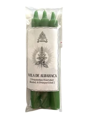 3 Velas Esotéricas Albahaca
