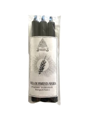 3 Velas Esotericas Pimienta Negra