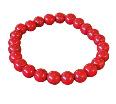 Pulsera Howlita Roja