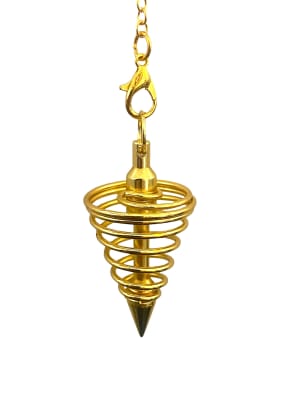 Péndulo Espiral Dorado