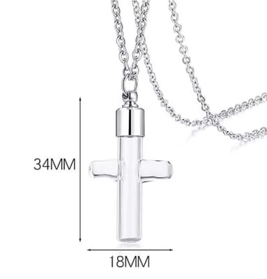 Colgante Cruz para Agua Bendita