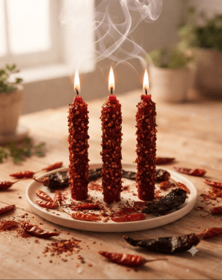 3 Velas Esotéricas Ají
