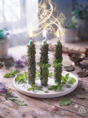 3 Velas Esotericas Menta
