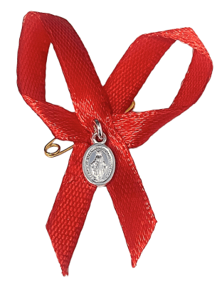 Medalla Virgen María con cinta 