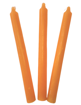 3 Velas Naranjas