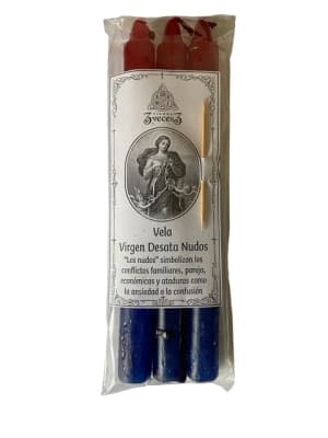 3 Velas Virgen Desatanudos