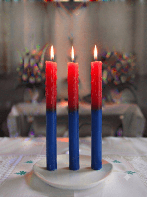 3 Velas Virgen Desatanudos