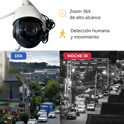 Cámara Wi Fi Para Exterior 36x. App iSCee