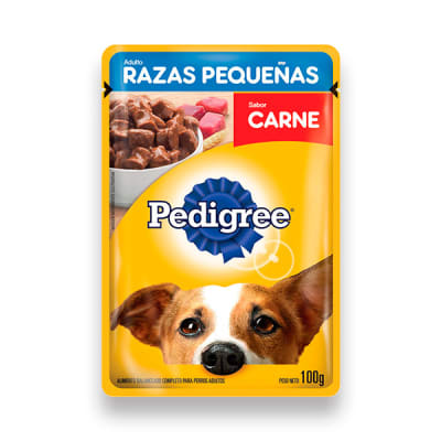 SOBRE PEDIGREE ADULTOS RAZA PEQUEÑA CARNE 100 GR1