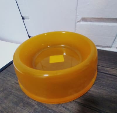 PLATO COMIDA NARANJO 21X16X6CM1