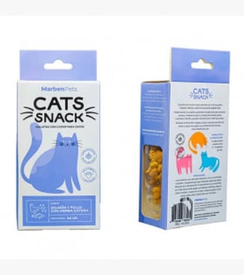 CATS SNACK SALMON Y POLLO 80 GR