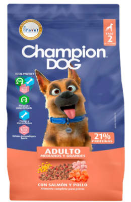 CHAMPION DOG ADULTO SALMON Y POLLO 18 KG1