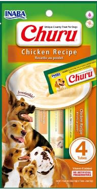 CHURU DOG CHICKEN RECIPE 56 GR 4 UNIDADES