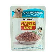 SOBRE MASTER DOG CACHORROS CARNE 85 GR