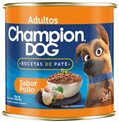 LATA CHAMPION DOG POLLO 315 GR1