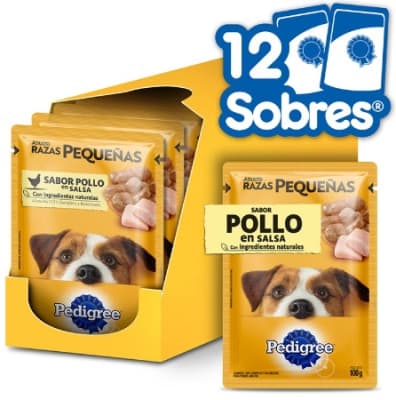 SOBRE PEDIGREE POLLO ADULTO RAZA PEQUEÑA X 12 UN