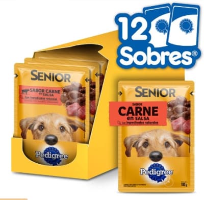 SOBRE PEDIGREE SENIOR X 12 UN1