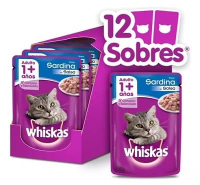 CAJA SOBRE WHISKAS SARDINA X 12 UN