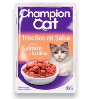SOBRE CHAMPION CAT SALMON 100 GR