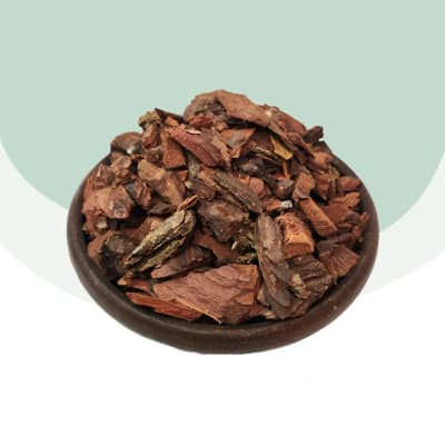 Corteza de pino en chips