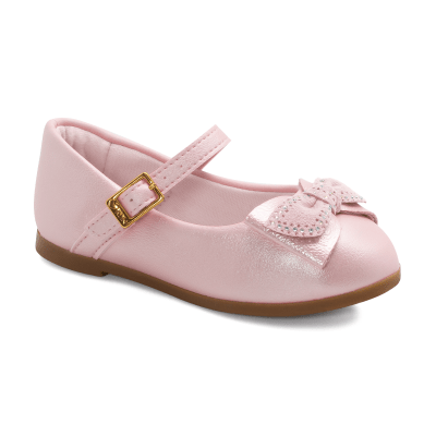 Ballerina Niña Rosado Perlado Mini Flats Klin1